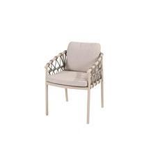 Piacenza dining chair latte with 2 cushions