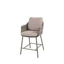 Cannes high dining chair terre with 2 cushions