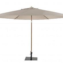 Azzurro 300 cm. Ø Woodlook frame -Sand