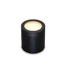 Pavia - cirkel zwart grondspot  | warmwit | 1,2 watt | OutdoorPro+ | 12 volt
