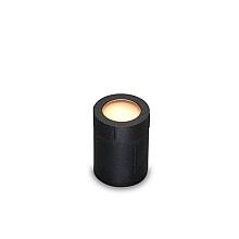 Beja - cirkel zwart grondspot | warmwit | 0,5 watt | OutdoorPro+ | 12 volt