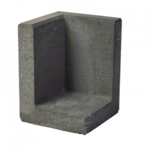 L Hoekelement 30x30x40 zwart