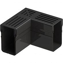 Gardendrain Corner Black 65/100 mm