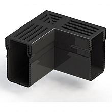 Gardendrain Corner Premium Black 65/100 mm