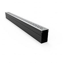 Gardendrain Diamond Grating - Stainless steel 1000x65x100 mm