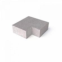 Schellevis Oudhollands TRAP HOEKSTUK 90° (40/20) BUITEN GRIJS 60X60 CM