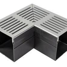 RSSD Goot Mini Hoekgoot 90 Graden 65 mm Grijs-Aluminium
