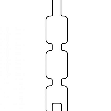 Douglas tripleprofiel, gedroogd 2,8 x 14,5 x 300 cm