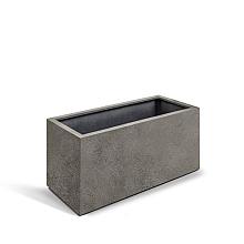 Grigio Box 100 with wheels - Natural Concrete - Plantruimte 92x42
