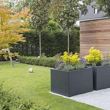 Plantenbak Vlak Antraciet 90x30x40 cm