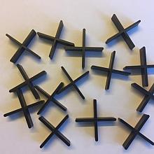 King-Assistant voegkruis zwart 2 mm 2x10x40 mm (per zak 100 stuks)