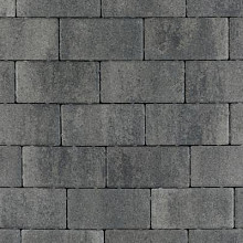 Patio betonstraatsteen 6 cm nero/grey mini facet komo