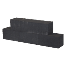 Patioblok Antraciet 30x15x15cm strak