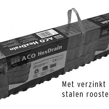 Garagepack Lijngoot 300 cm verz.st. roos