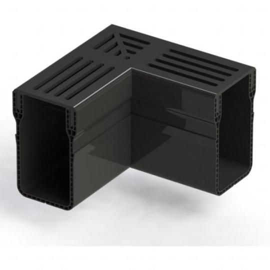 Gardendrain Corner Premium Black 65/100 mm