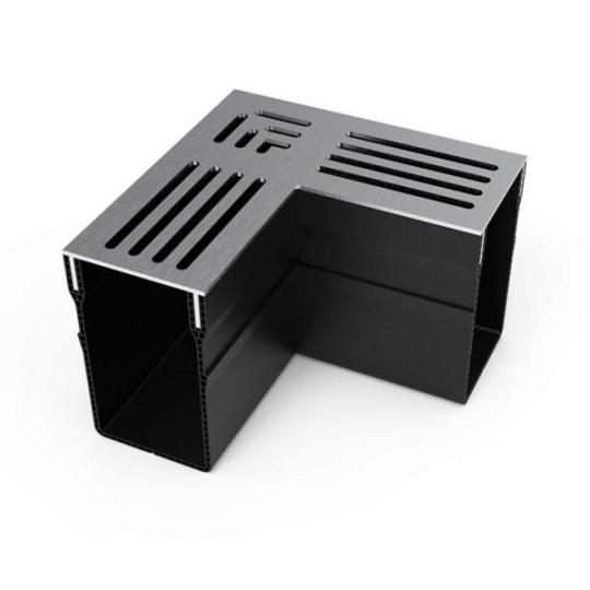 Gardendrain Corner RVS-Inox 65/100 mm