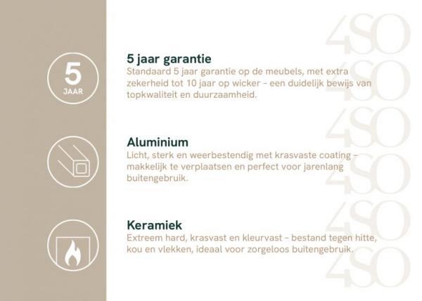 Colorado onderstel voor ovale eettafel 240 cm (H 75)