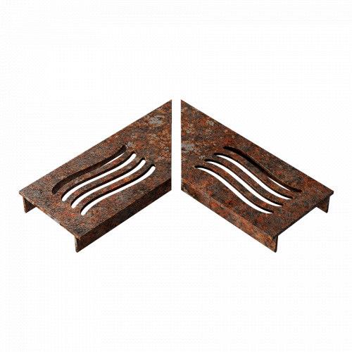 Ultra Drain Cortenline Wave Rooster L-hoek