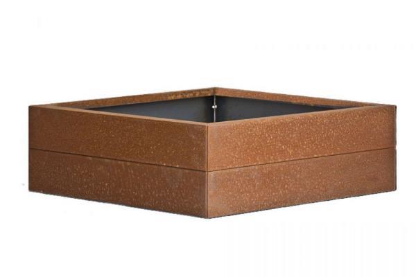Plantenbak Modulair Corten 60x60x28 cm