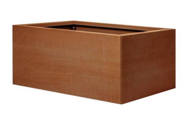 Plantenbak Vlak Corten 90x60x40 cm