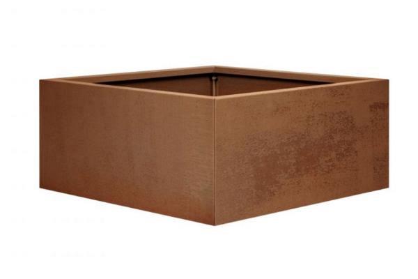 Plantenbak Vlak Corten 90x90x40 cm
